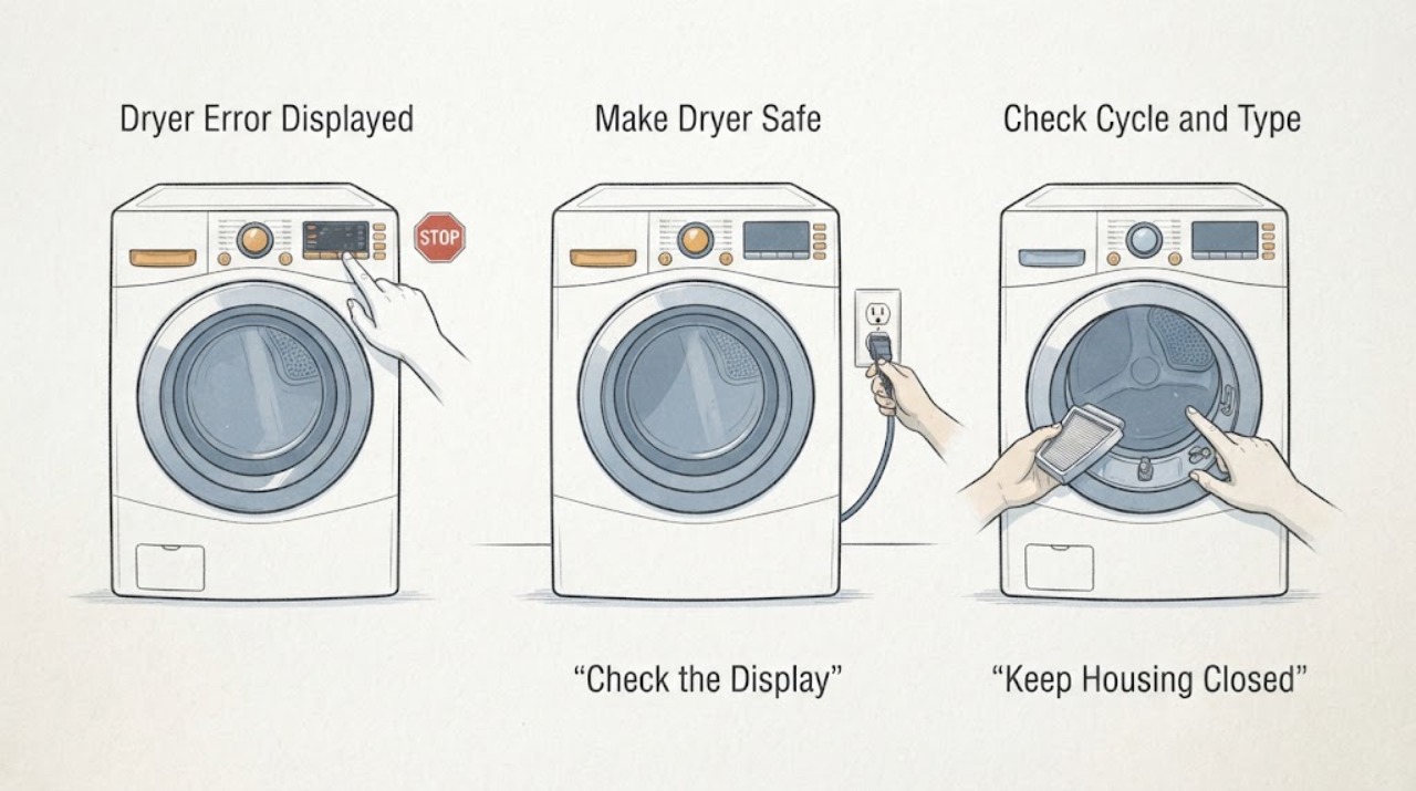 Dryer Error Displayed