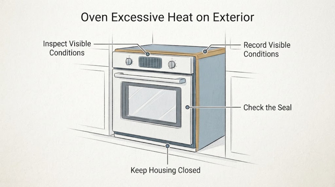 Oven Excessive Heat on Exterior
