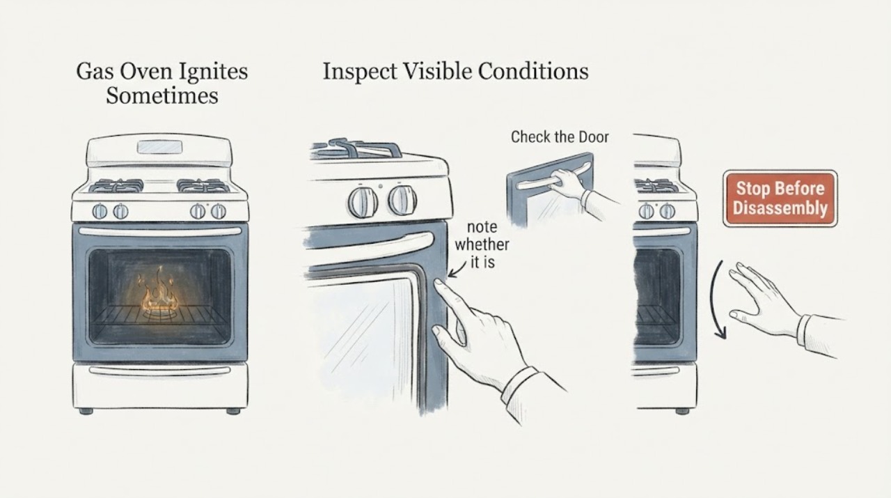 Gas Oven Ignites Sometimes