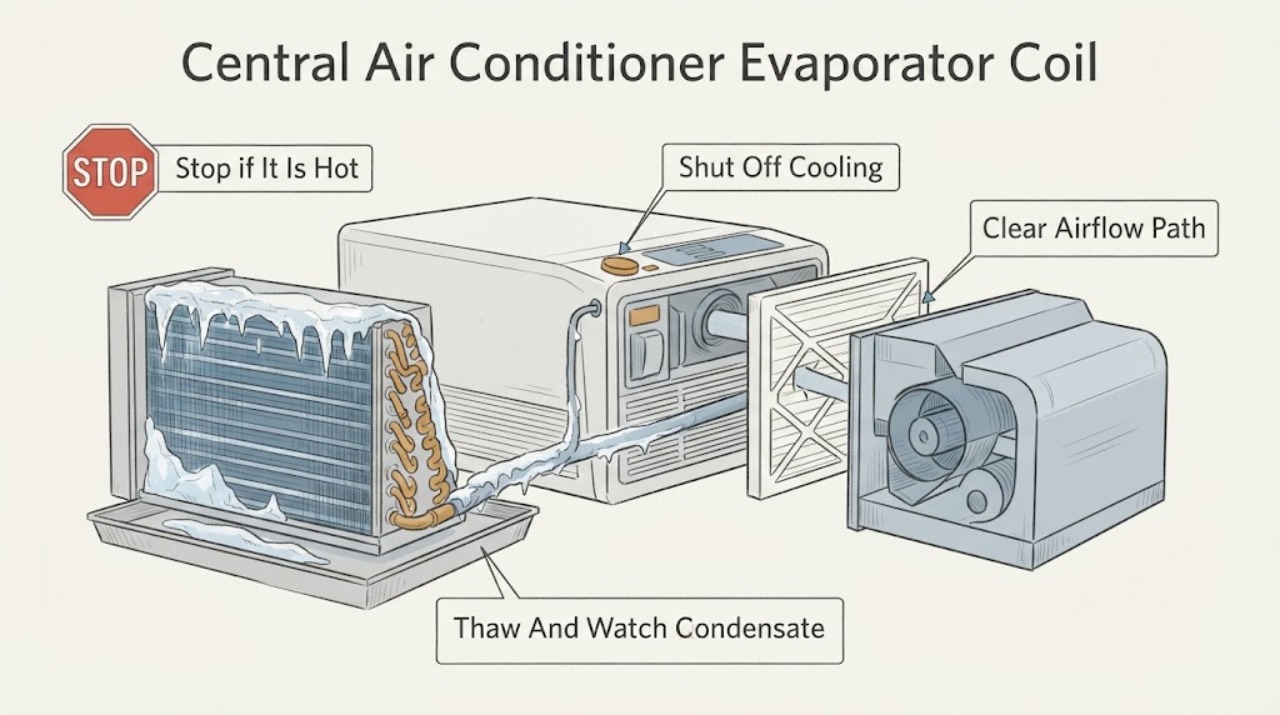 Central Air Conditioner Evaporator Coil
