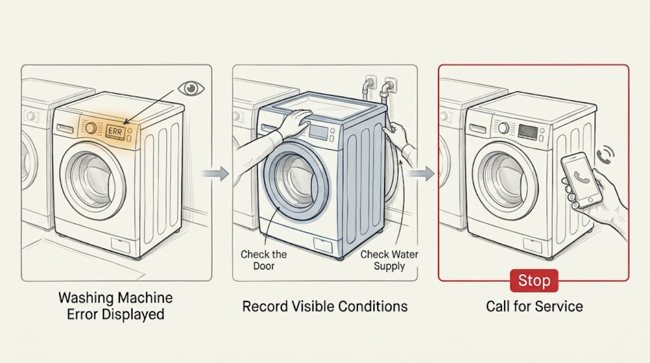 Washing Machine Error Displayed