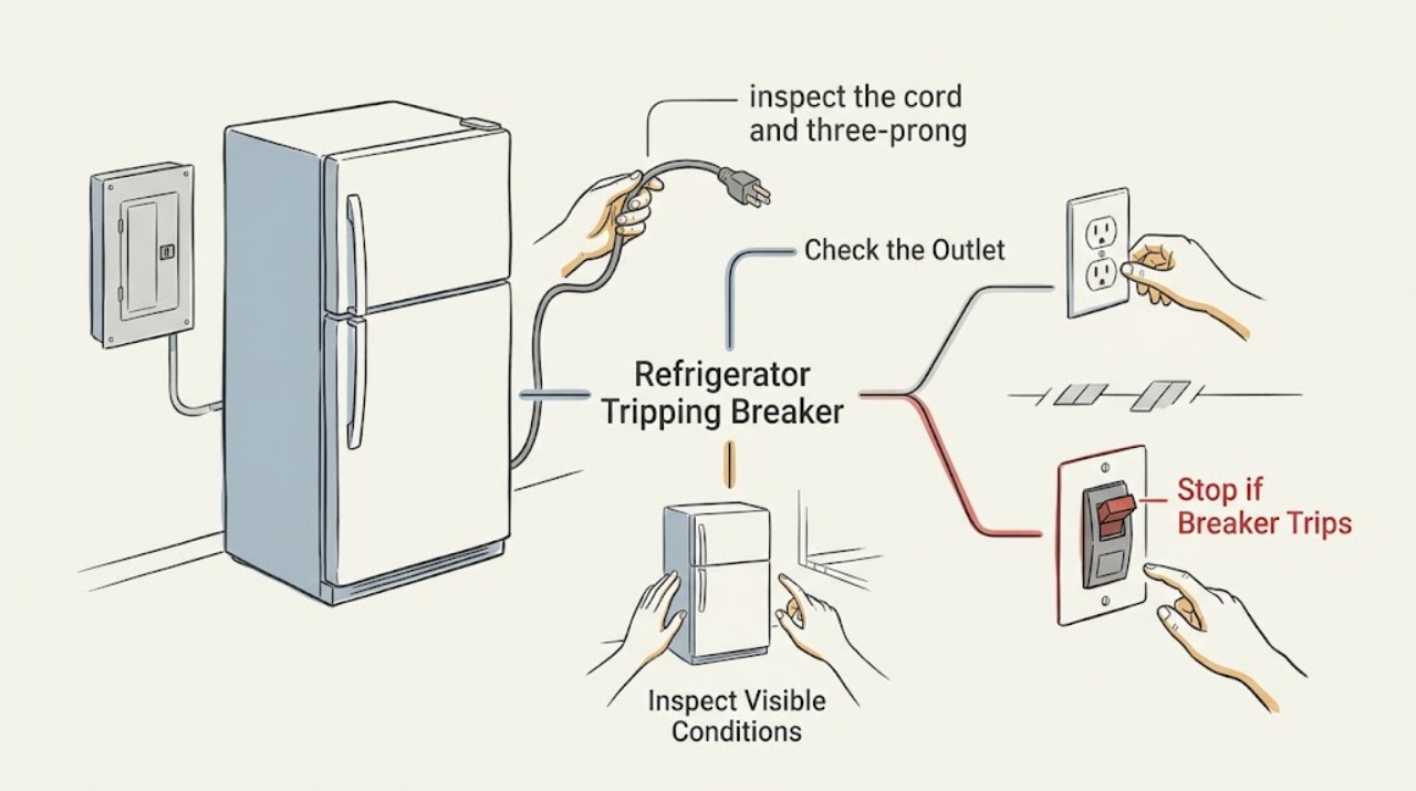Refrigerator Tripping Breaker