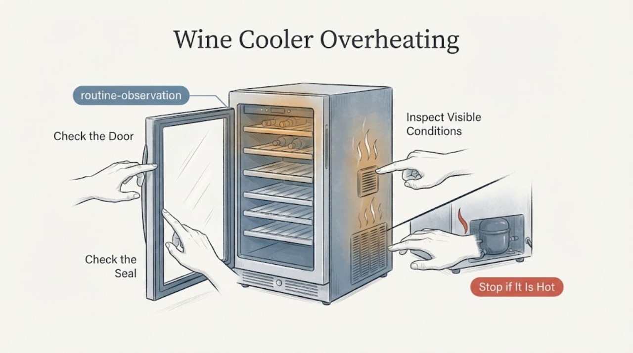 Wine Cooler Overheating