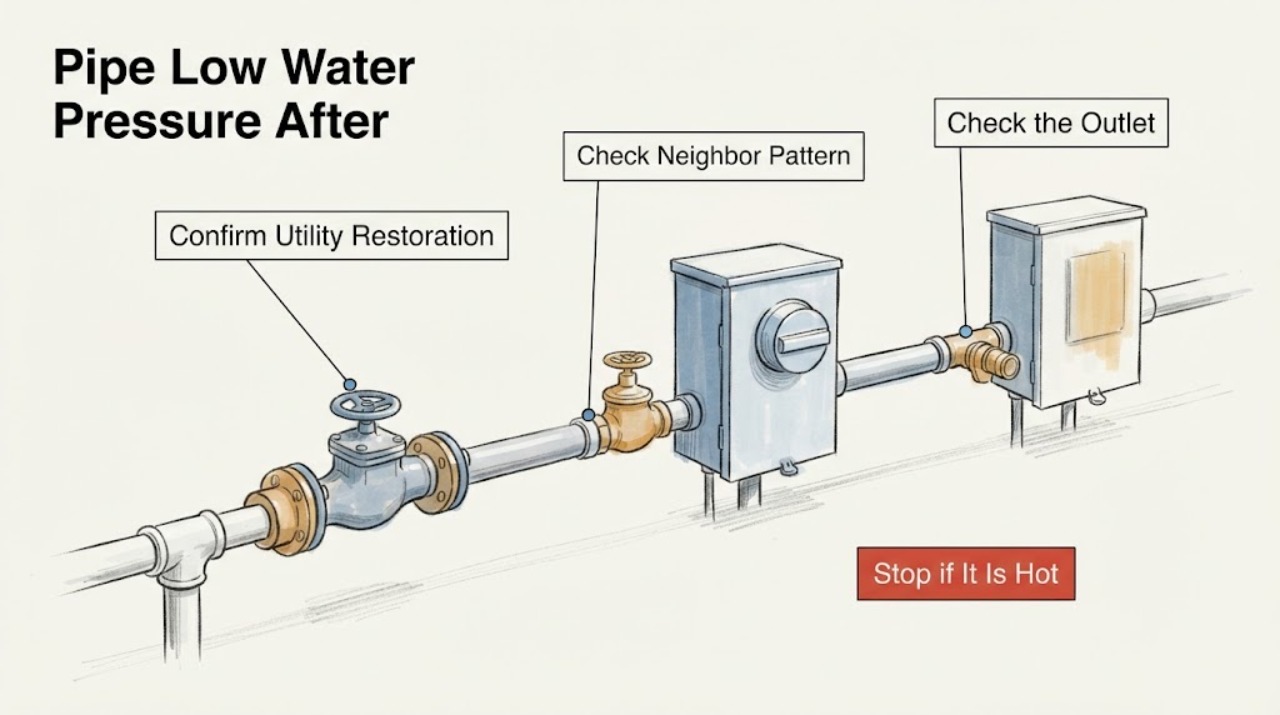 Pipe Low Water Pressure After