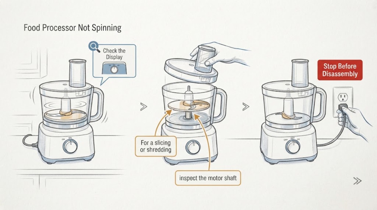 Food Processor Not Spinning