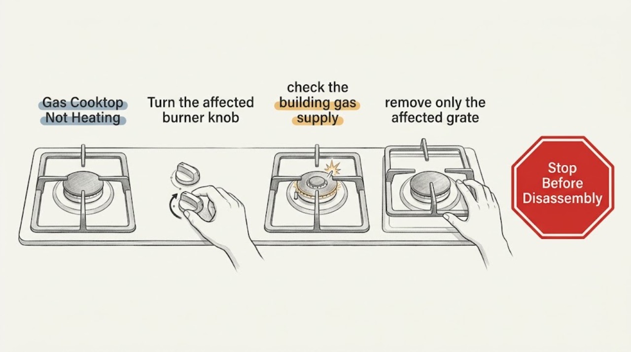 Gas Cooktop Not Heating