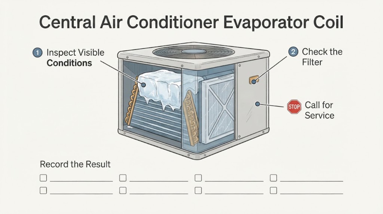 Central Air Conditioner Evaporator Coil