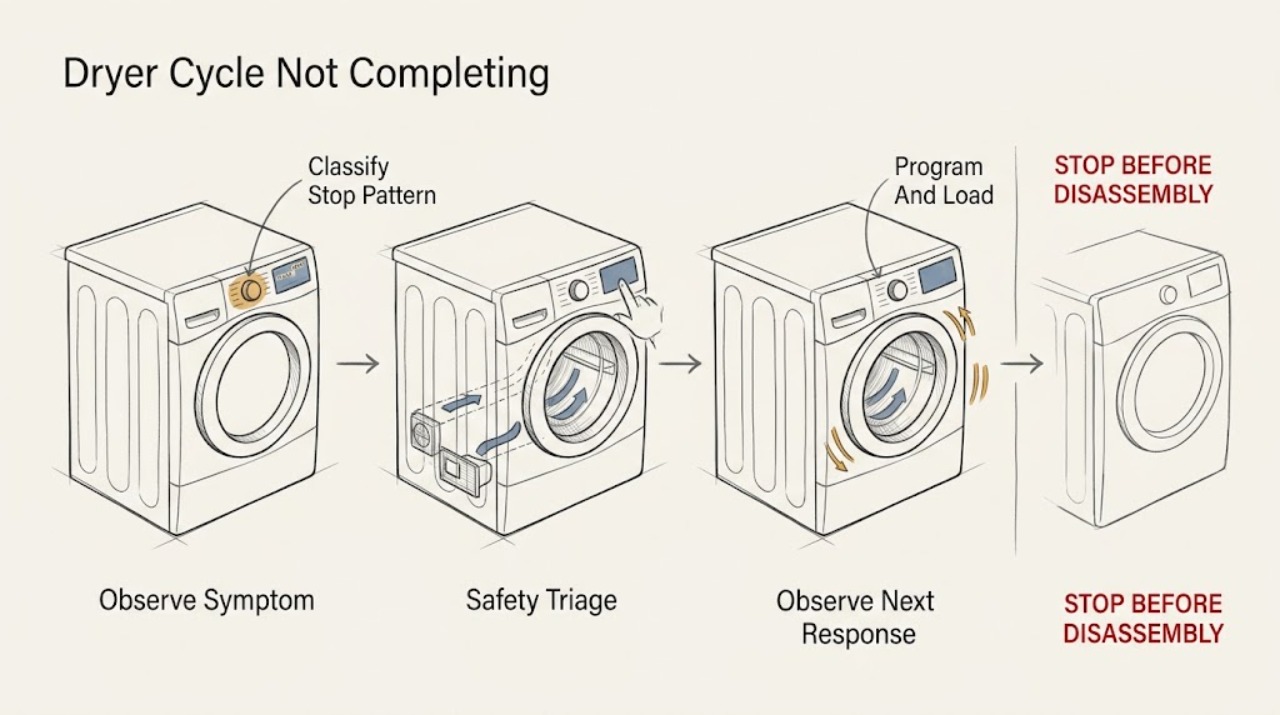 Dryer Cycle Not Completing