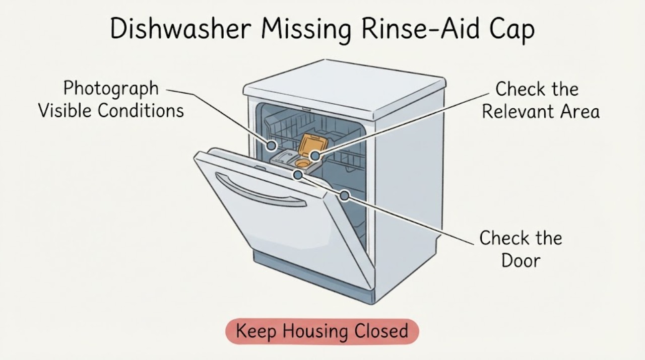 Dishwasher Missing Rinse-Aid Cap