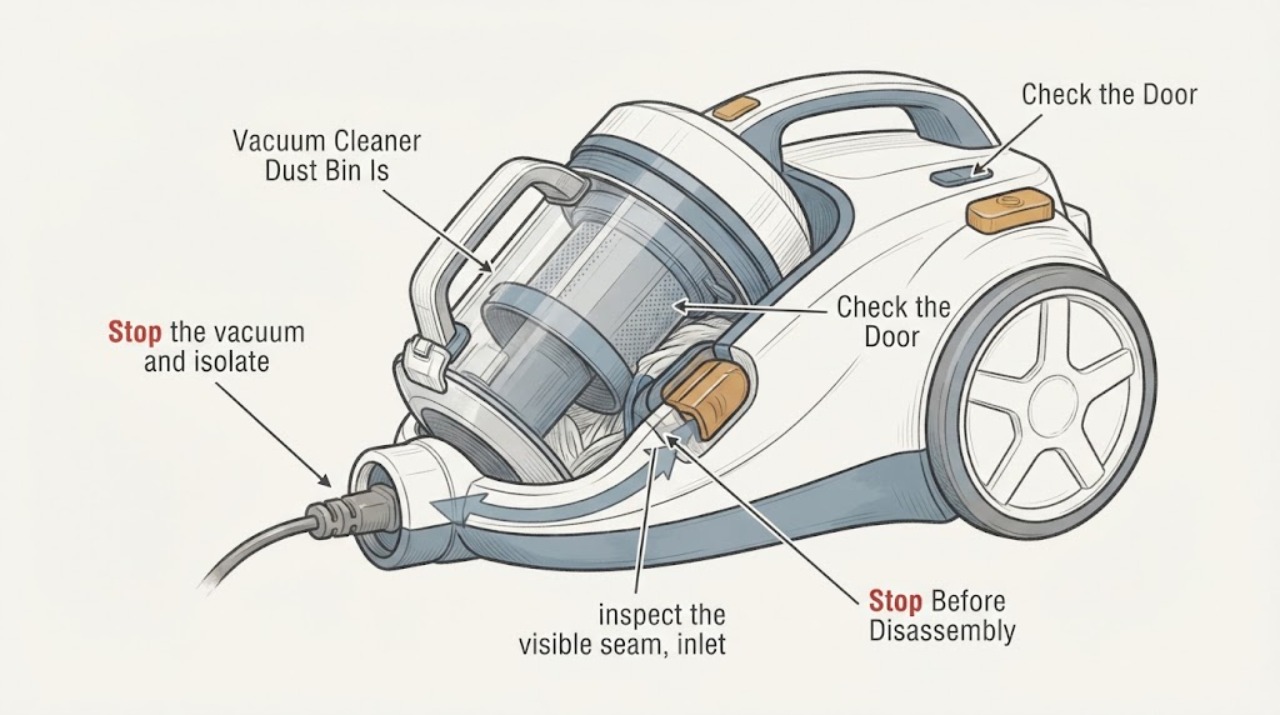 Vacuum Cleaner Dust Bin Is