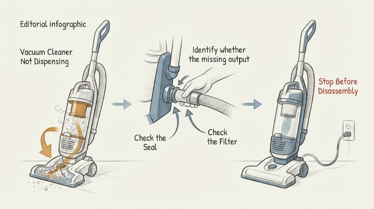Vacuum Cleaner Not Dispensing