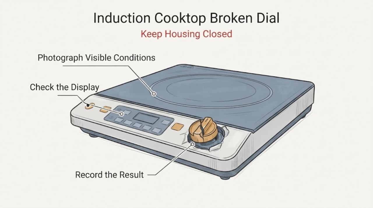 Induction Cooktop Broken Dial