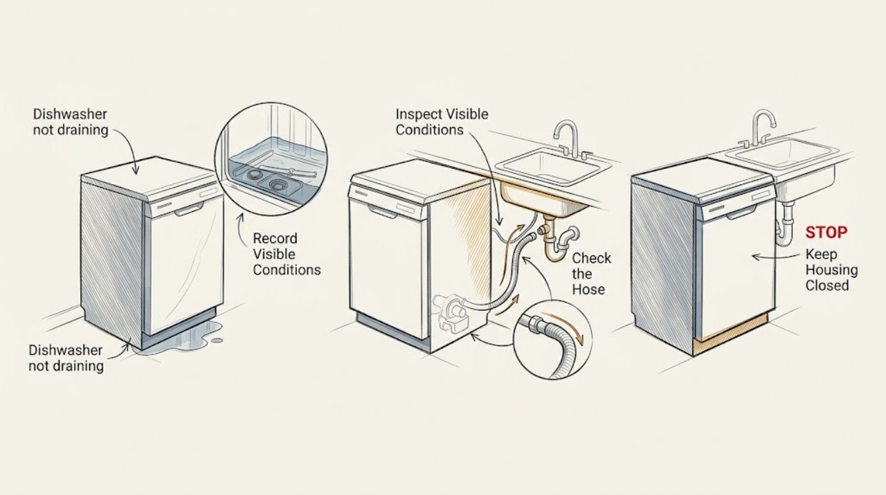 Dishwasher not draining