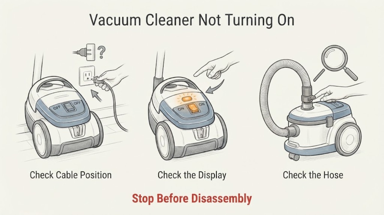 Vacuum Cleaner Not Turning On