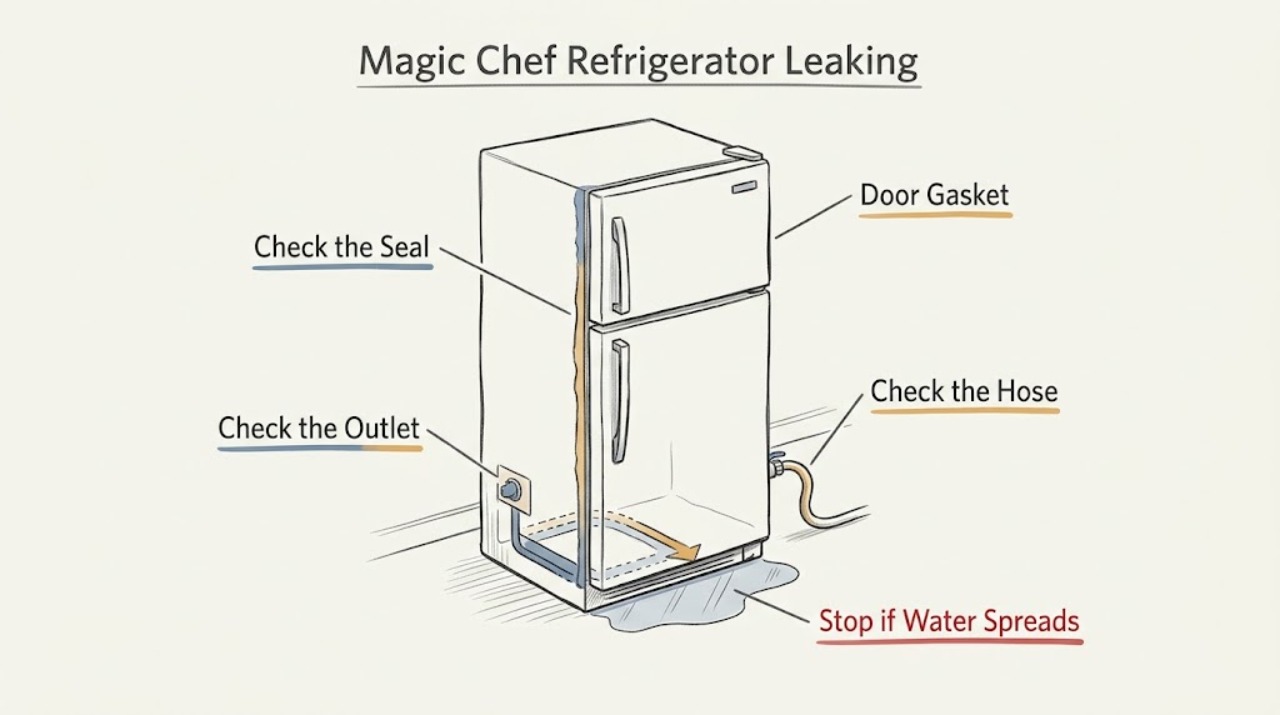 Magic Chef Refrigerator Leaking