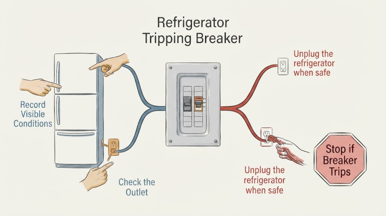 Refrigerator Tripping Breaker