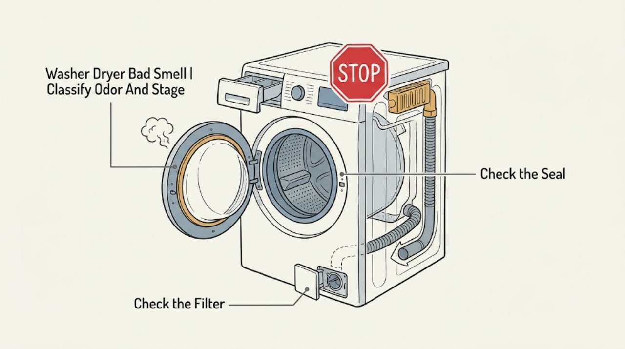 Washer Dryer Bad Smell