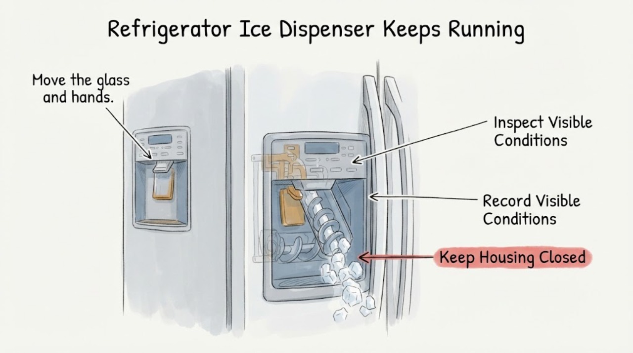 Refrigerator Ice Dispenser Keeps Running
