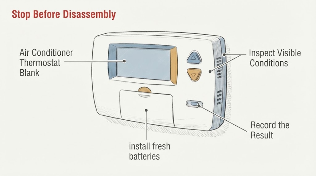 Air Conditioner Thermostat Blank