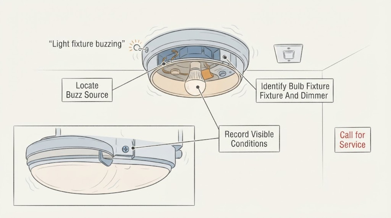 Light fixture buzzing