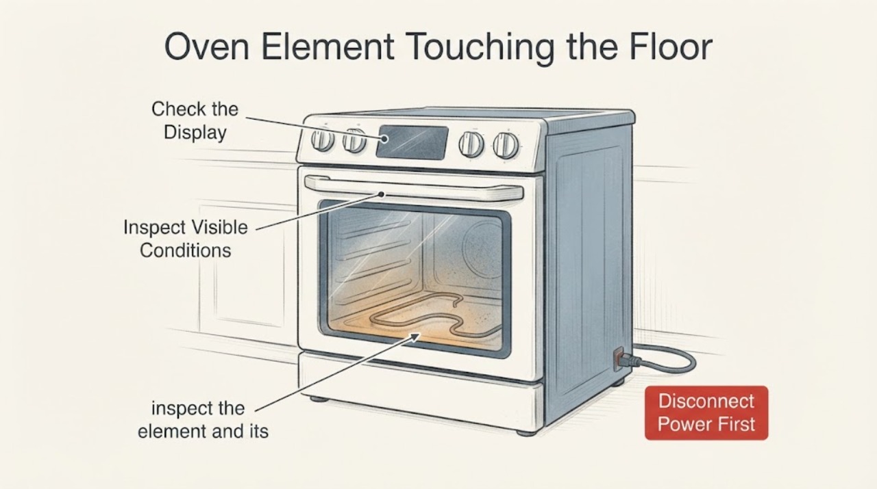 Oven Element Touching the Floor