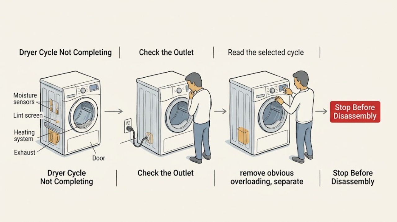 Dryer Cycle Not Completing