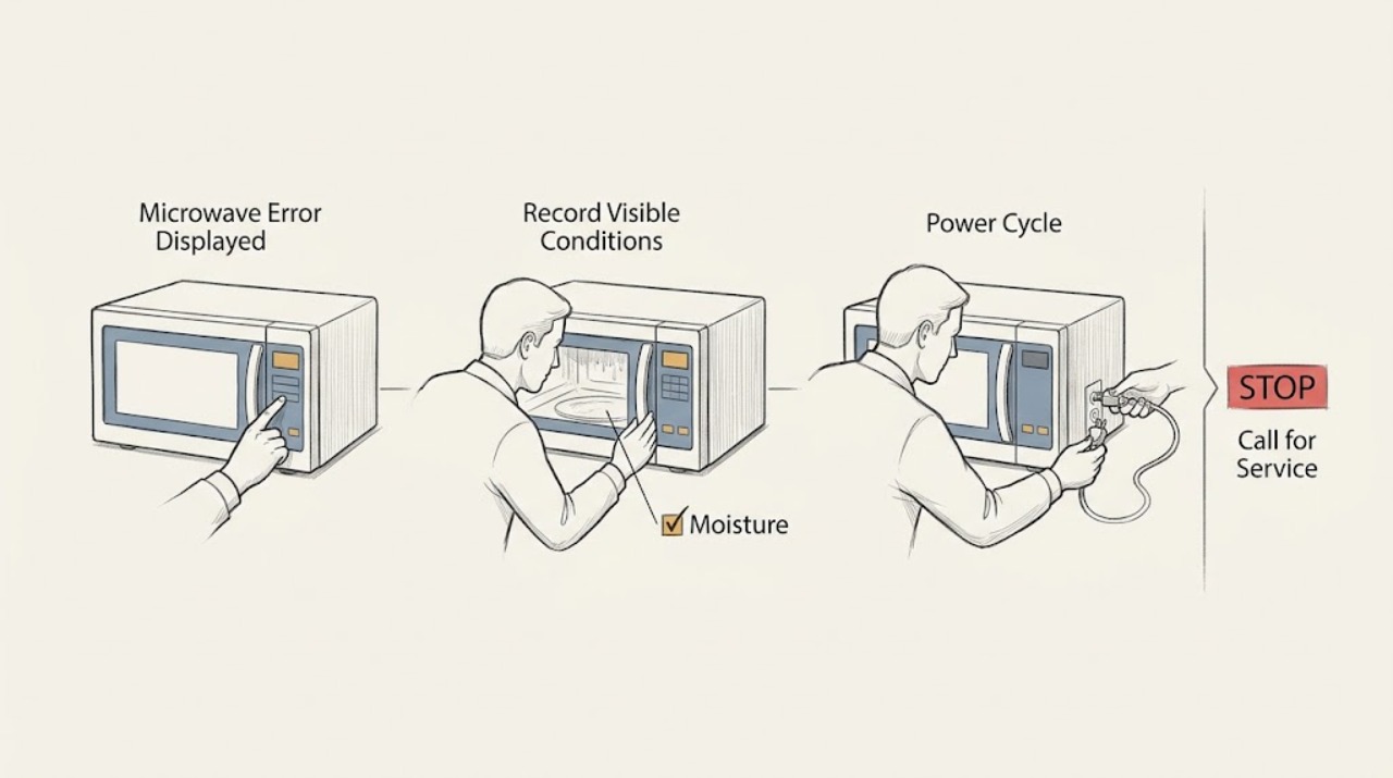 Microwave Error Displayed