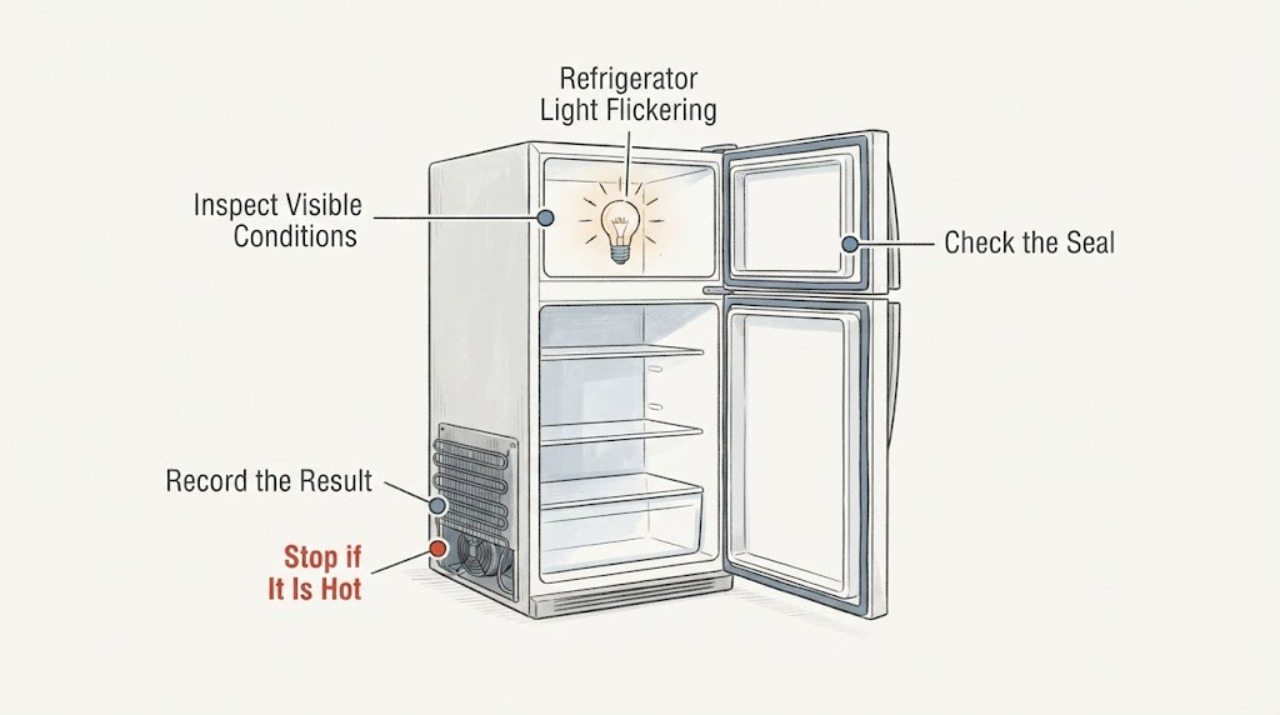 Refrigerator Light Flickering