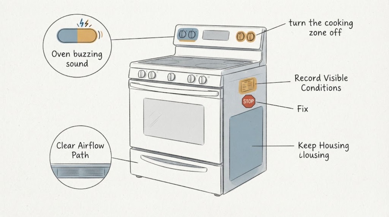 Oven buzzing sound | Fix