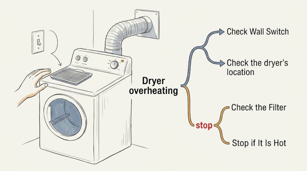 Dryer overheating
