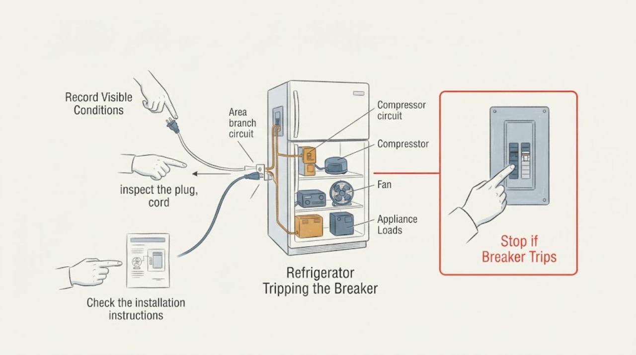Refrigerator Tripping the Breaker