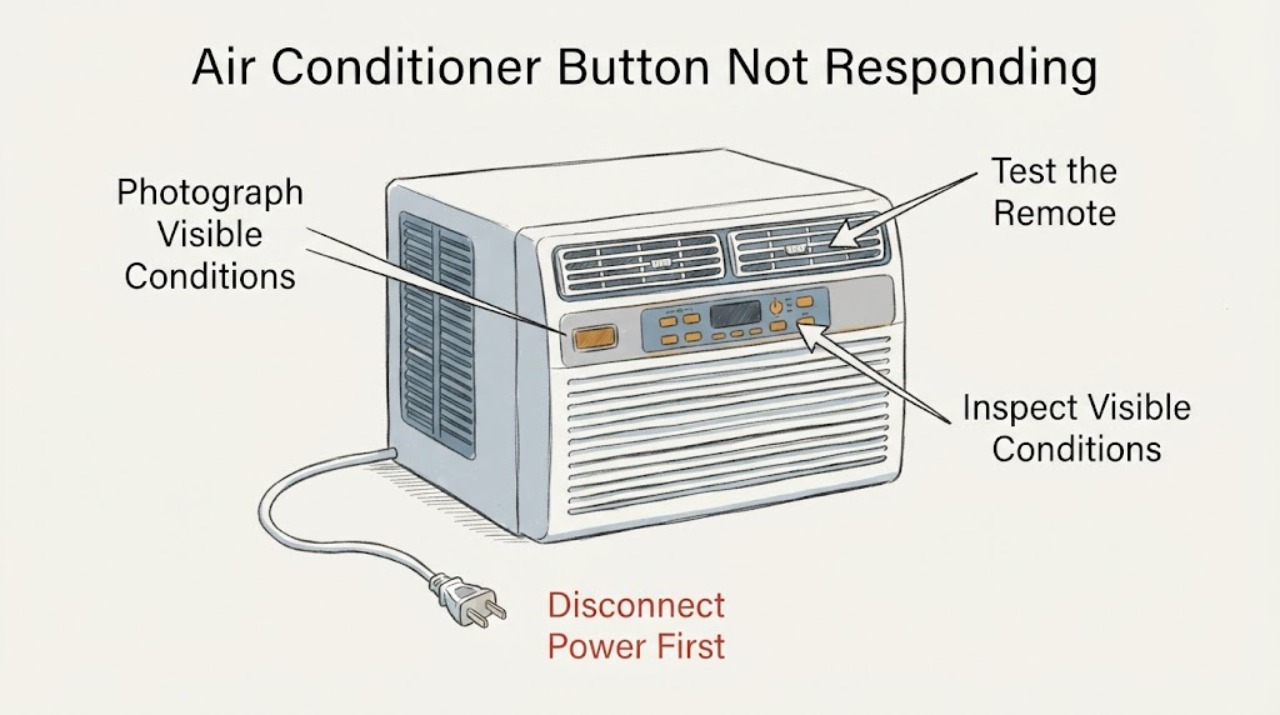 Air Conditioner Button Not Responding