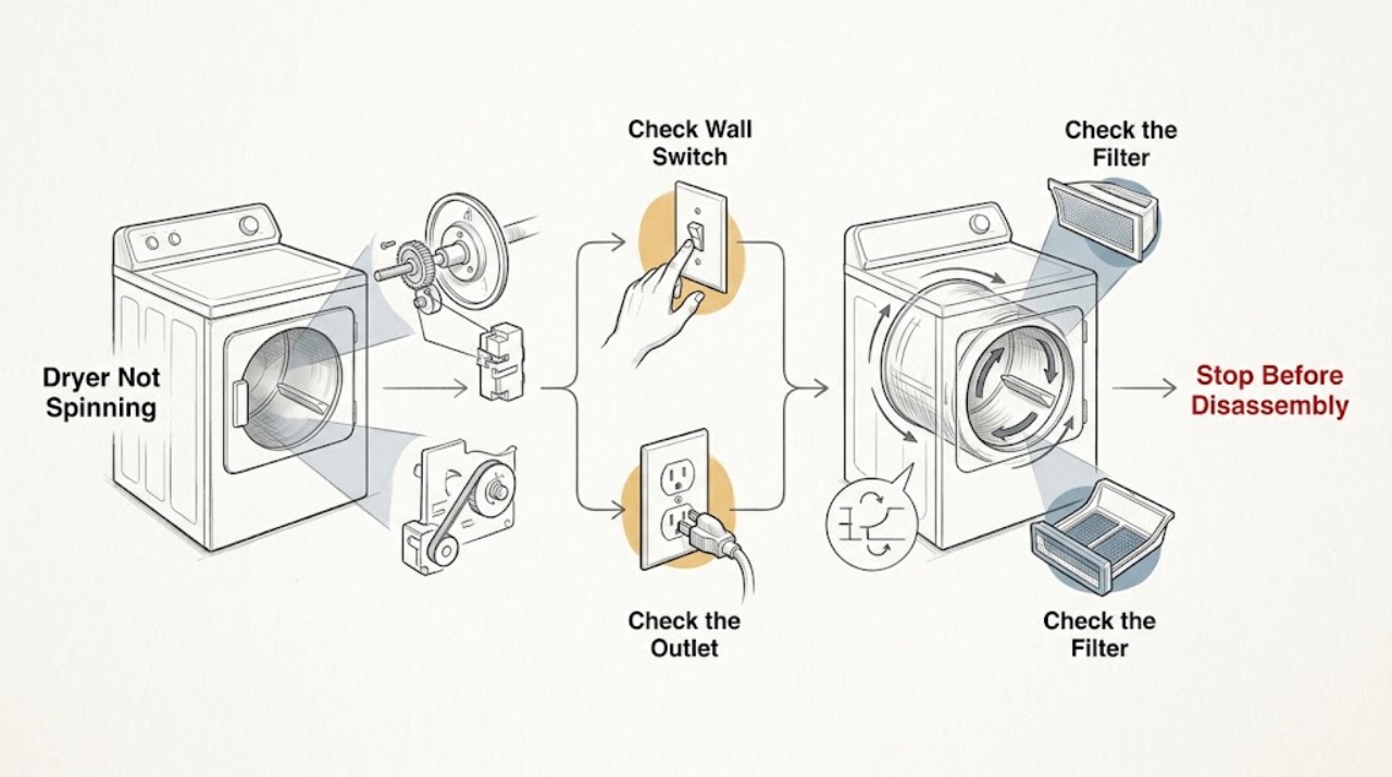 Dryer Not Spinning