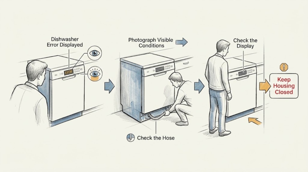 Dishwasher Error Displayed