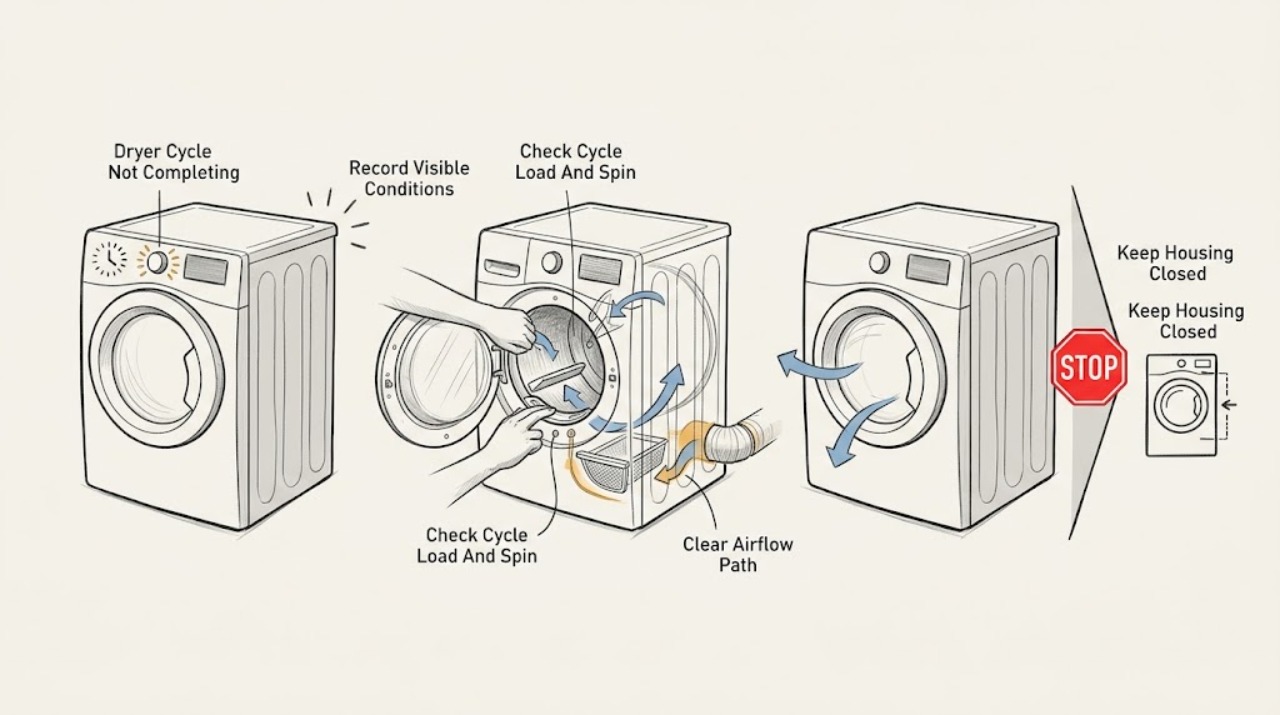 Dryer Cycle Not Completing