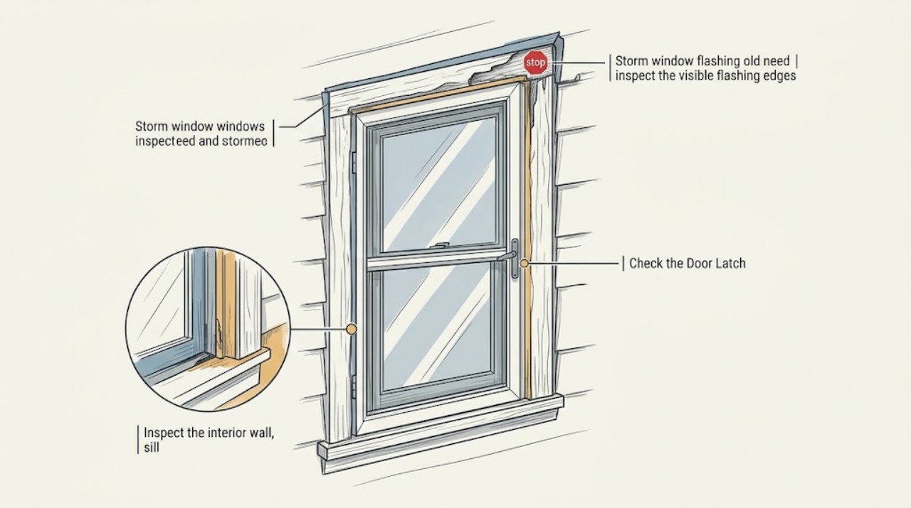 Storm window flashing old need