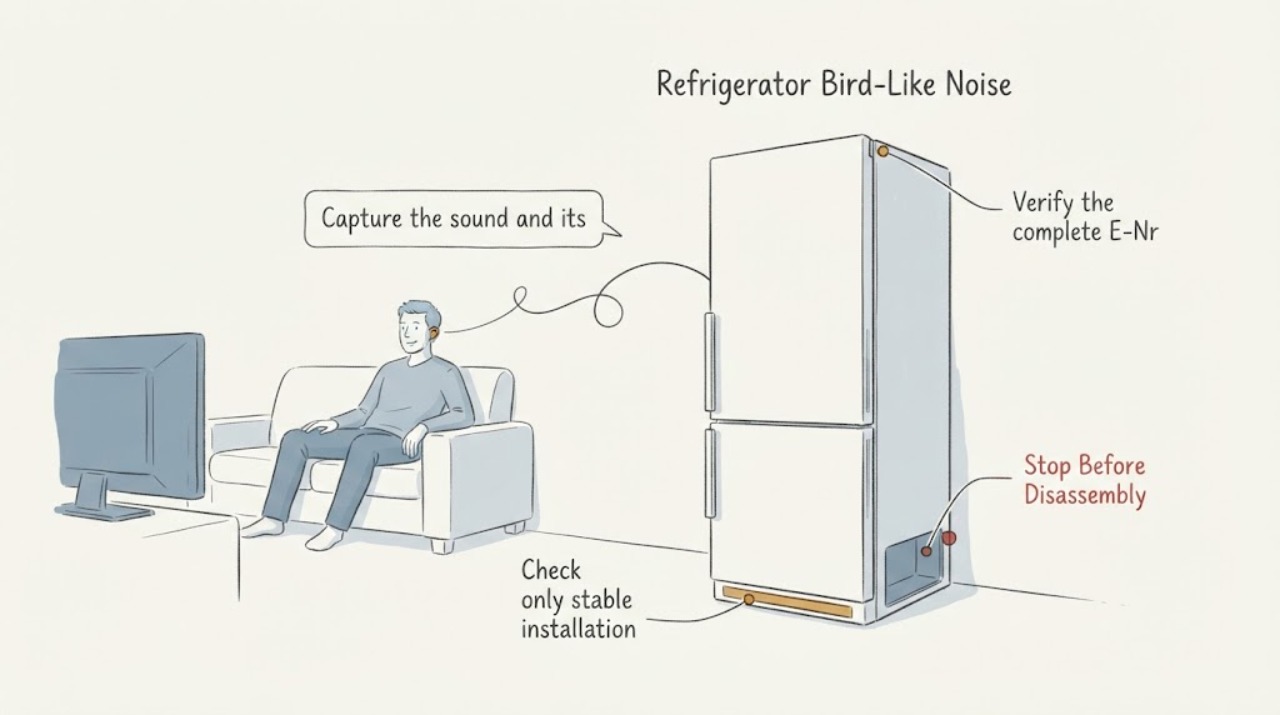 Refrigerator Bird-Like Noise