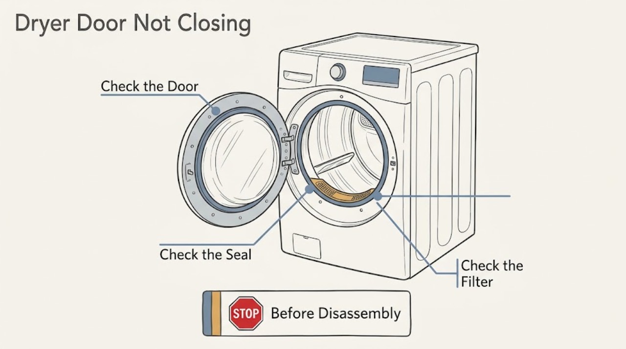 Dryer Door Not Closing