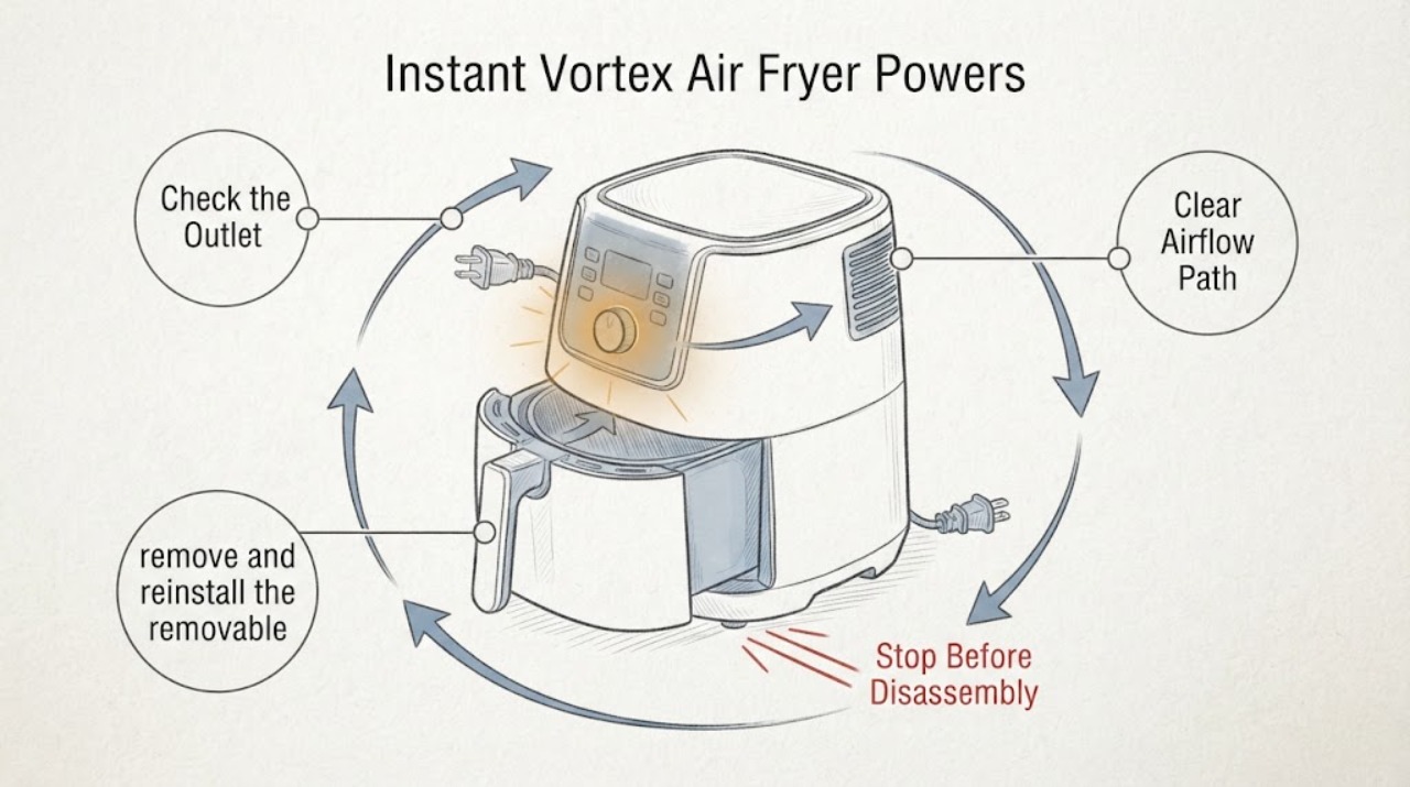 Instant Vortex Air Fryer Powers