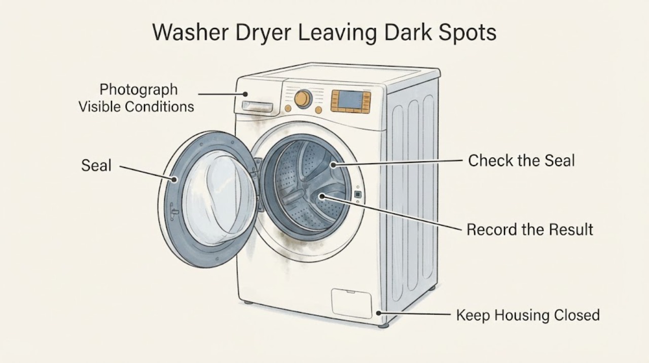 Washer Dryer Leaving Dark Spots