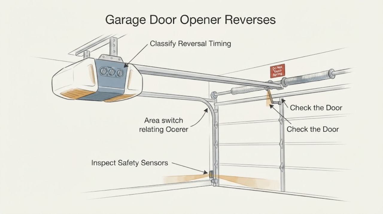 Garage Door Opener Reverses