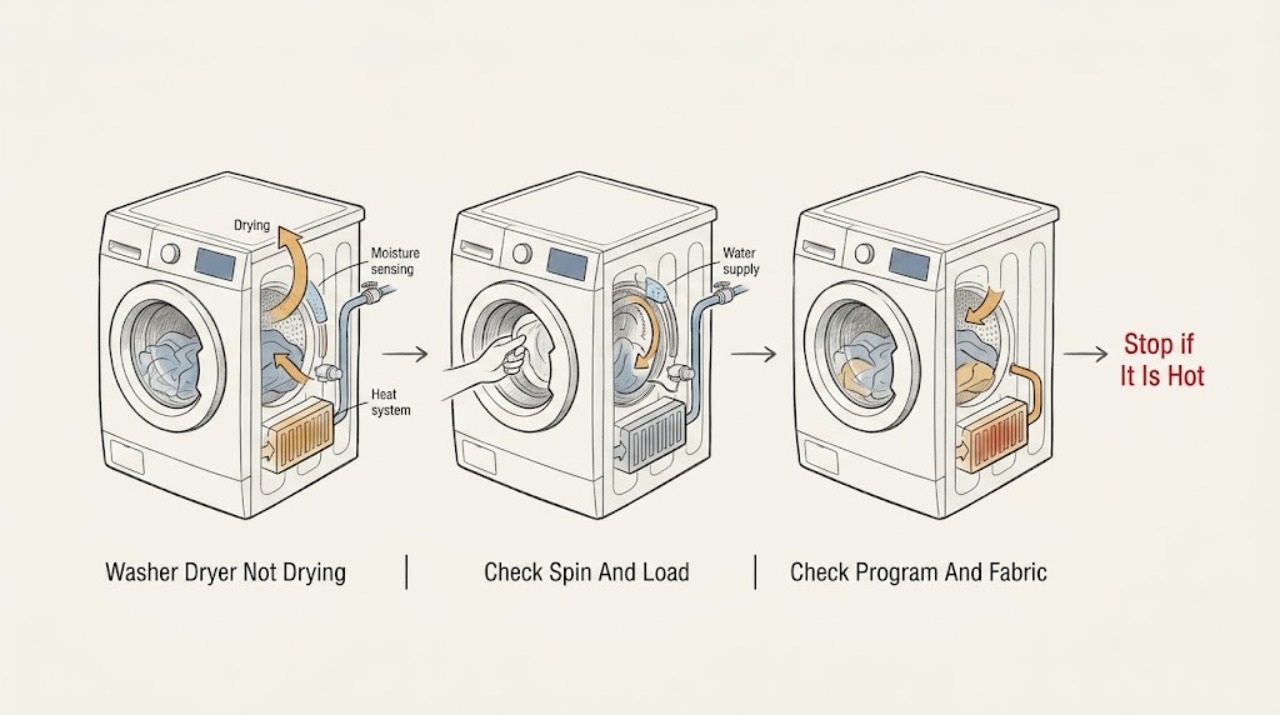 Washer Dryer Not Drying
