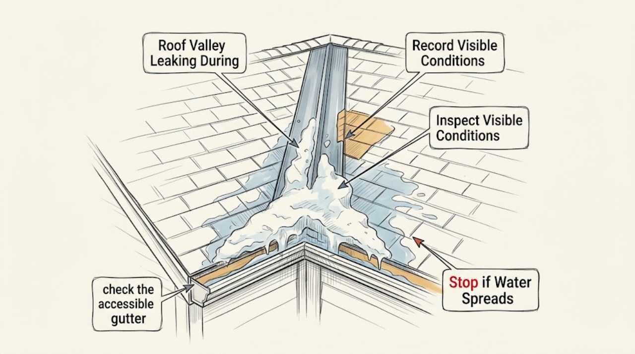 Roof Valley Leaking During