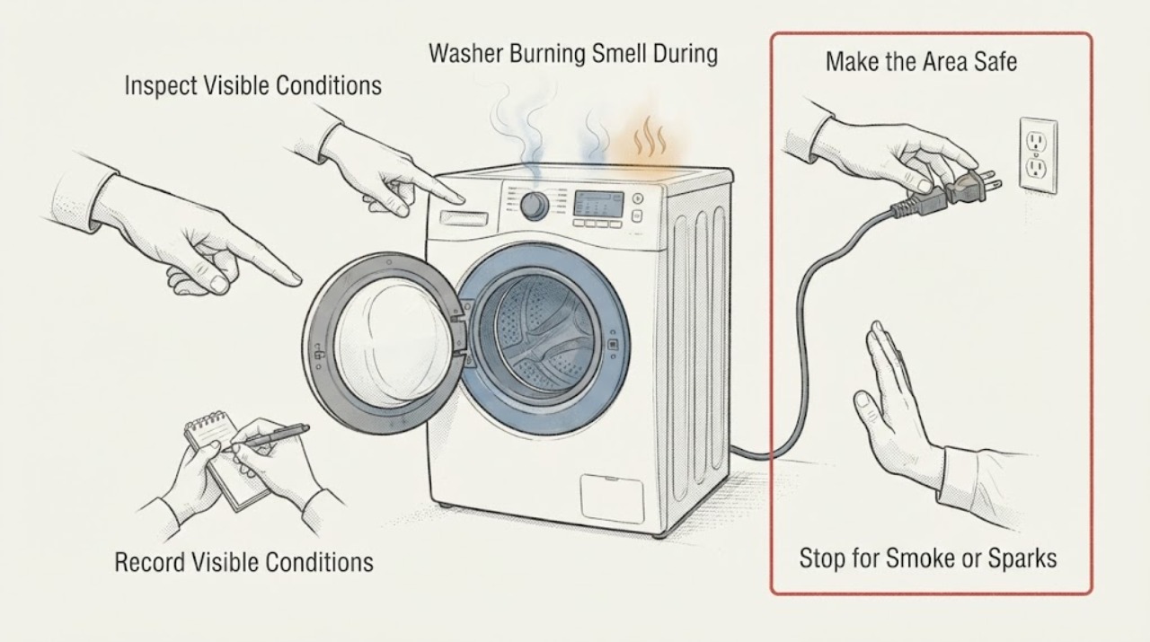 Washer Burning Smell During
