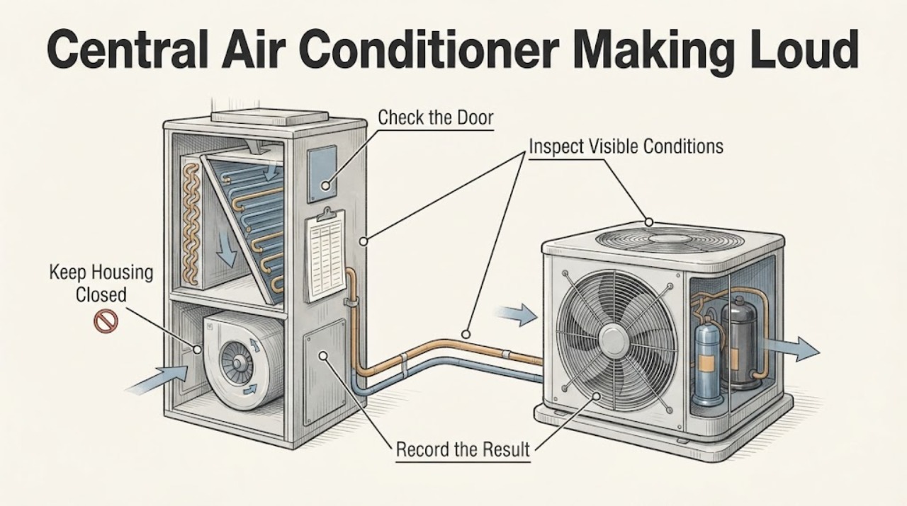 Central Air Conditioner Making Loud