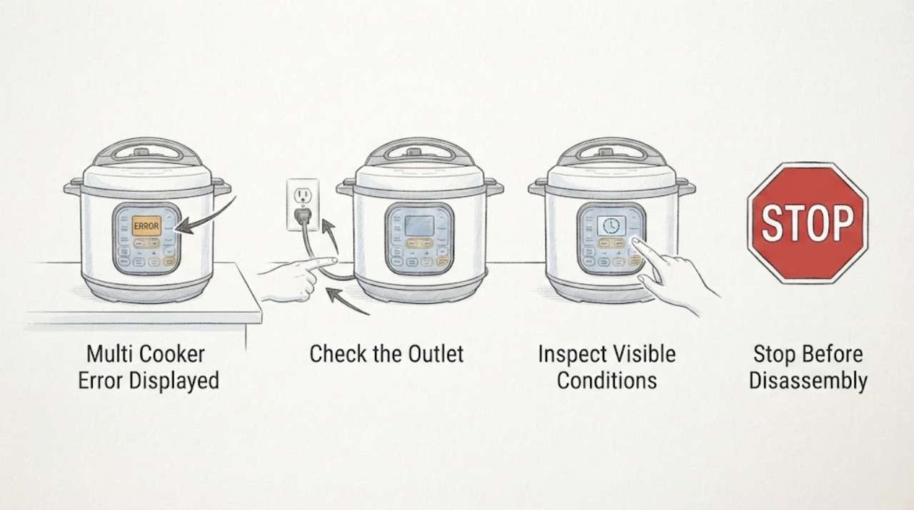 Multi Cooker Error Displayed