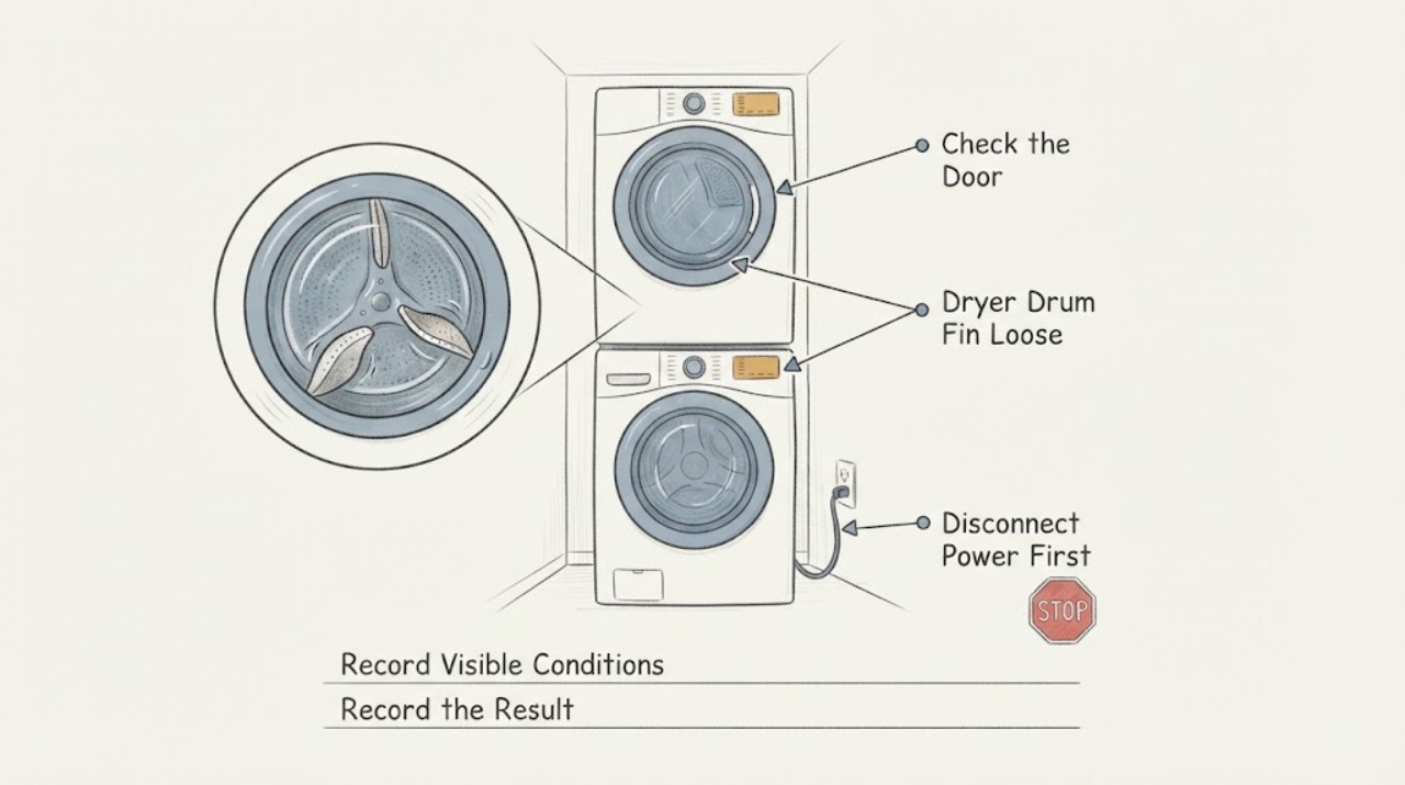 Dryer Drum Fin Loose