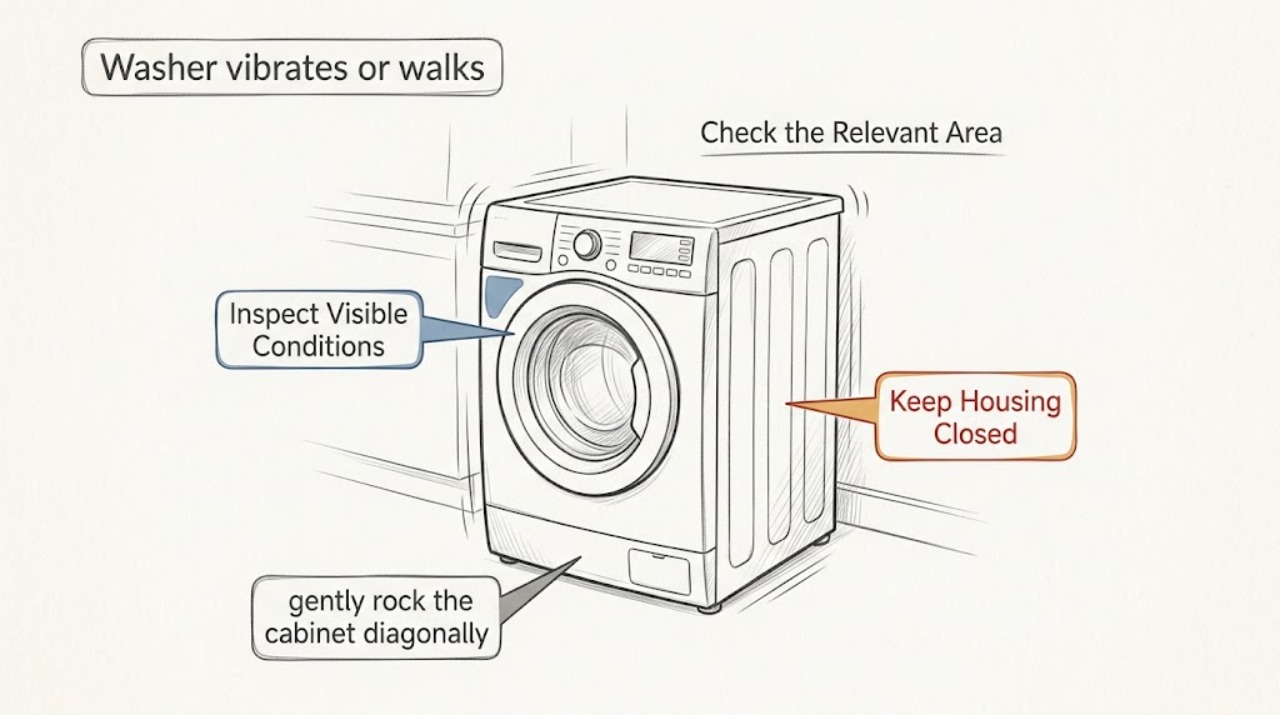 Washer vibrates or walks