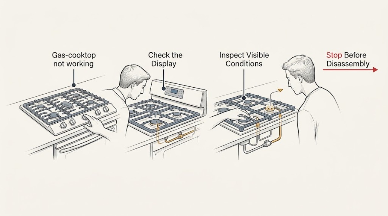 Gas-cooktop not working