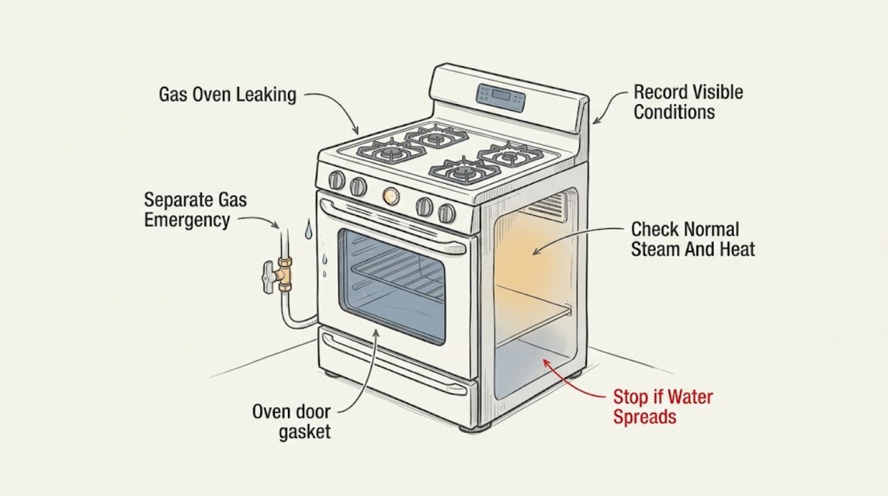 Gas Oven Leaking